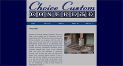 Desktop Screenshot of choicecustomconcrete.com