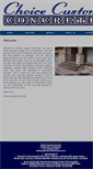 Mobile Screenshot of choicecustomconcrete.com